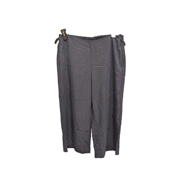 J.Jill Crop Elastic Waist Side Zip Modal Wide Leg Flood Pants‎ Medium Petite - Picture 1 of 9